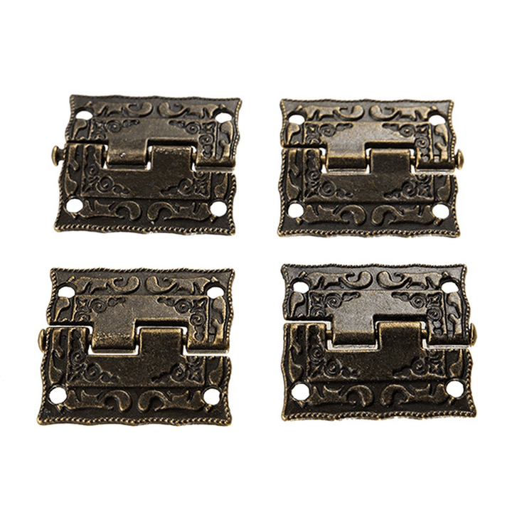 4 Pcs Antique Box Hinge Wooden Gift Jewelry Printing Packaging Case Hinge