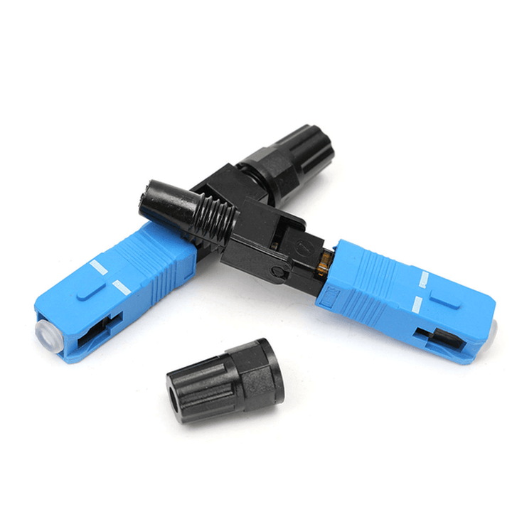 10Pcs SC-UPC-P Fiber Optic Connector Embedded Quick Connector Adapter