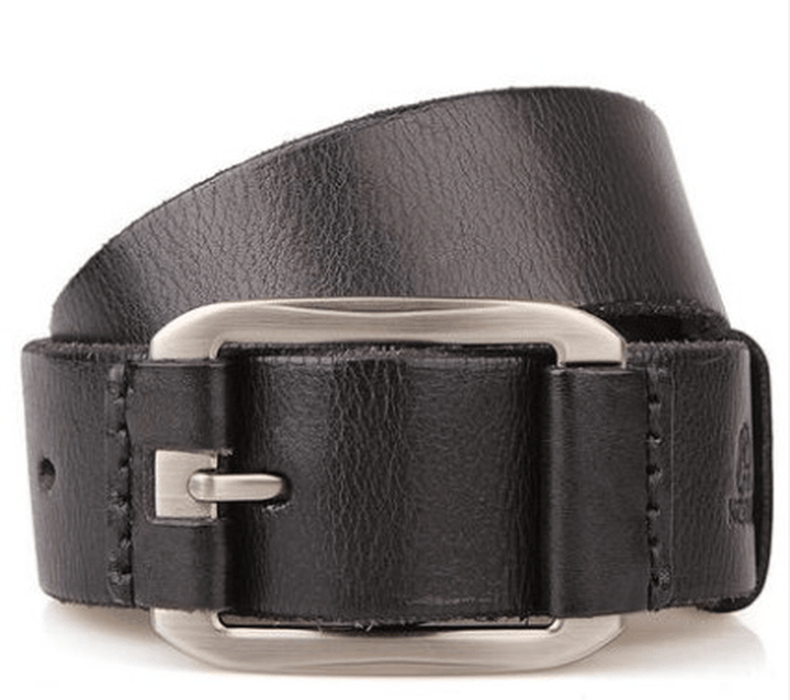 Men'S Belt Leather Belt Casual Pidai Pin Buckle