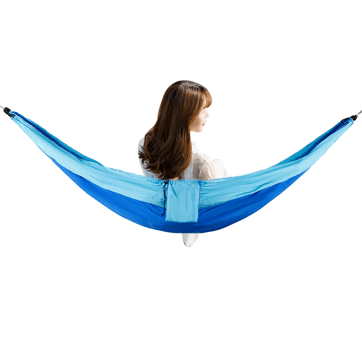 Ipree¬Æ Double Person Hammock Nylon Swing Hanging Bed Outdoor Camping Travel Max Load 300Kg - MRSLM