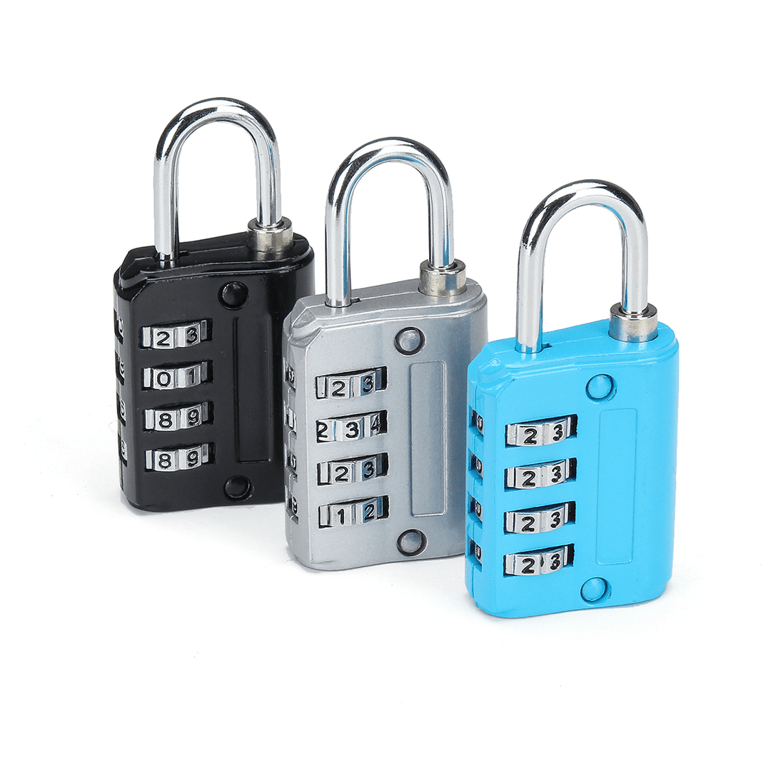 Mini 4 Digit Combination Safety Security Padlock Number Luggage Travel Code Drawer Lock