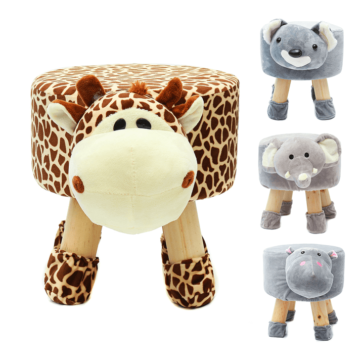 Animal Footstool Ottoman Footrest Stool Foot Rest Small Chair Seat Sofa Couch Wooden Chair for Children