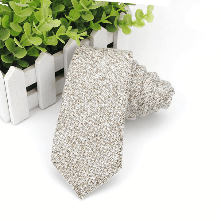 Men'S Neckties Wholesale Super Narrow Spot Imitation Wool 6Cm