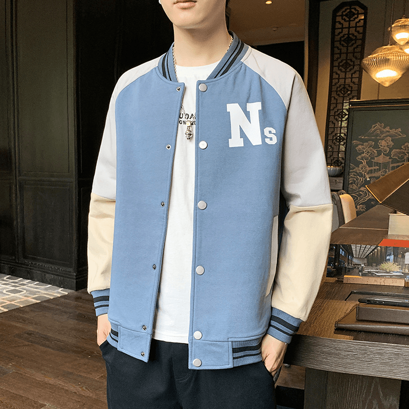 Men'S Trendy Jacket Coat Baseball Uniform