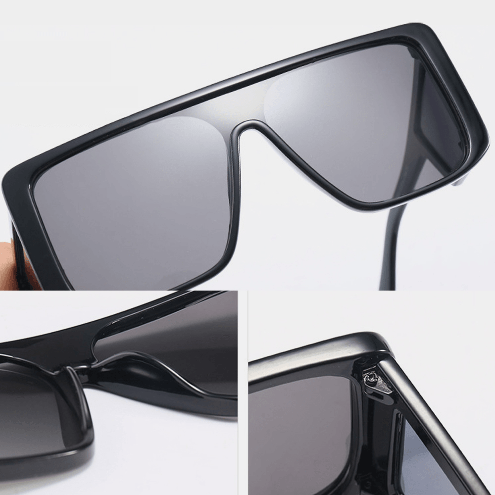 Men Full-Frame One-Piece Lens Windproof UV Protection Fashion Sunglasses