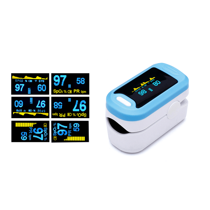 BOXYM YK-81A OLED Portable Finger-Clamp Pulse Blood Oximeter Monitor Spo2 Blood Oxygen Saturometro Pulse Oximetro Monitor