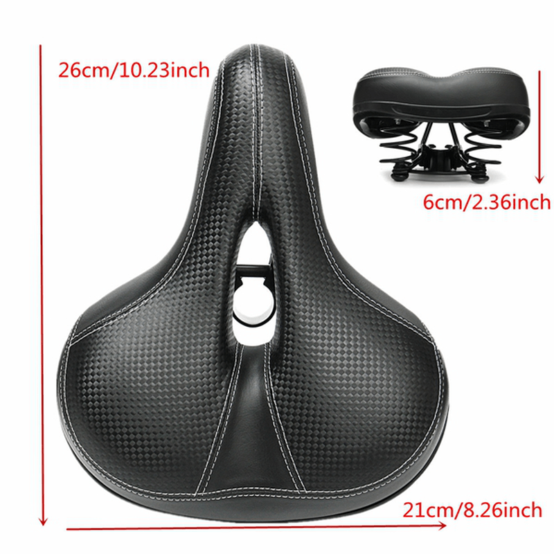 Bicycle Cycling Big Bum Saddle MTB Bike Seat Wide Soft Pad Comfort Road Bike Cushion Mountain Bike Seat