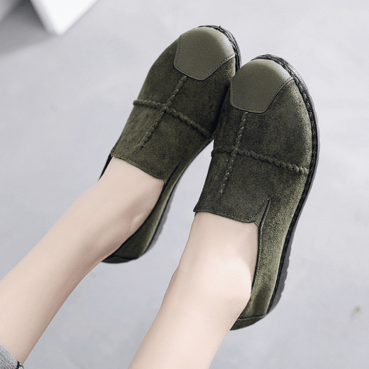 Women Casual Suede Soft Sole Loafers