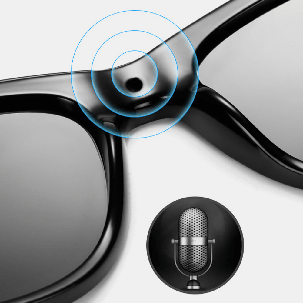 Unisex Bluetooth Headset Anti-Blue Light Intelligence Touch Outdoor Riding Plain Glasses