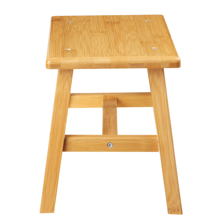 Wooden Square Stool Small Simple Children Chair Bamboo Dining Table Stool Household Bench for Home Living Room Bedroom