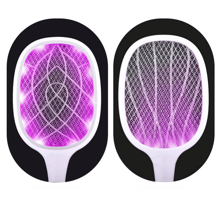 2 in 1 6/10 LED Mosquito Killer Lamp 3000V Electric Mosquito Swatter USB Rechargeable Insect Mosquito Repellent Trap