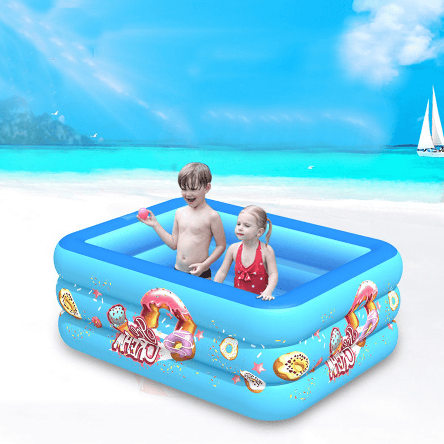 Children Swimming Pool Kids Inflatable Bathing Tub Outdoor Indoor Paddling Pools Baby Swim Tub - MRSLM