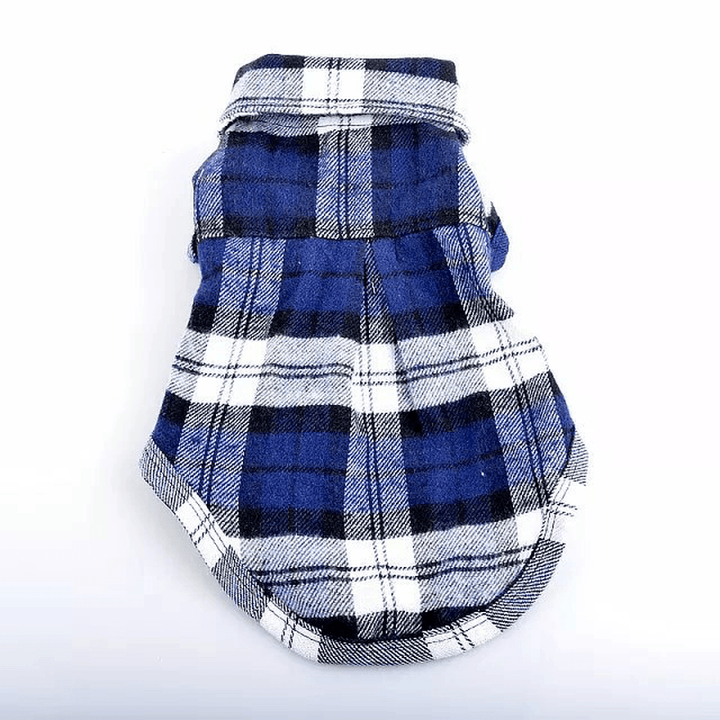 100% Cotton Pet Dog Plaid Stripe T-Shirt Puppy Vest Coats for Small Dog Clothes Classical Style