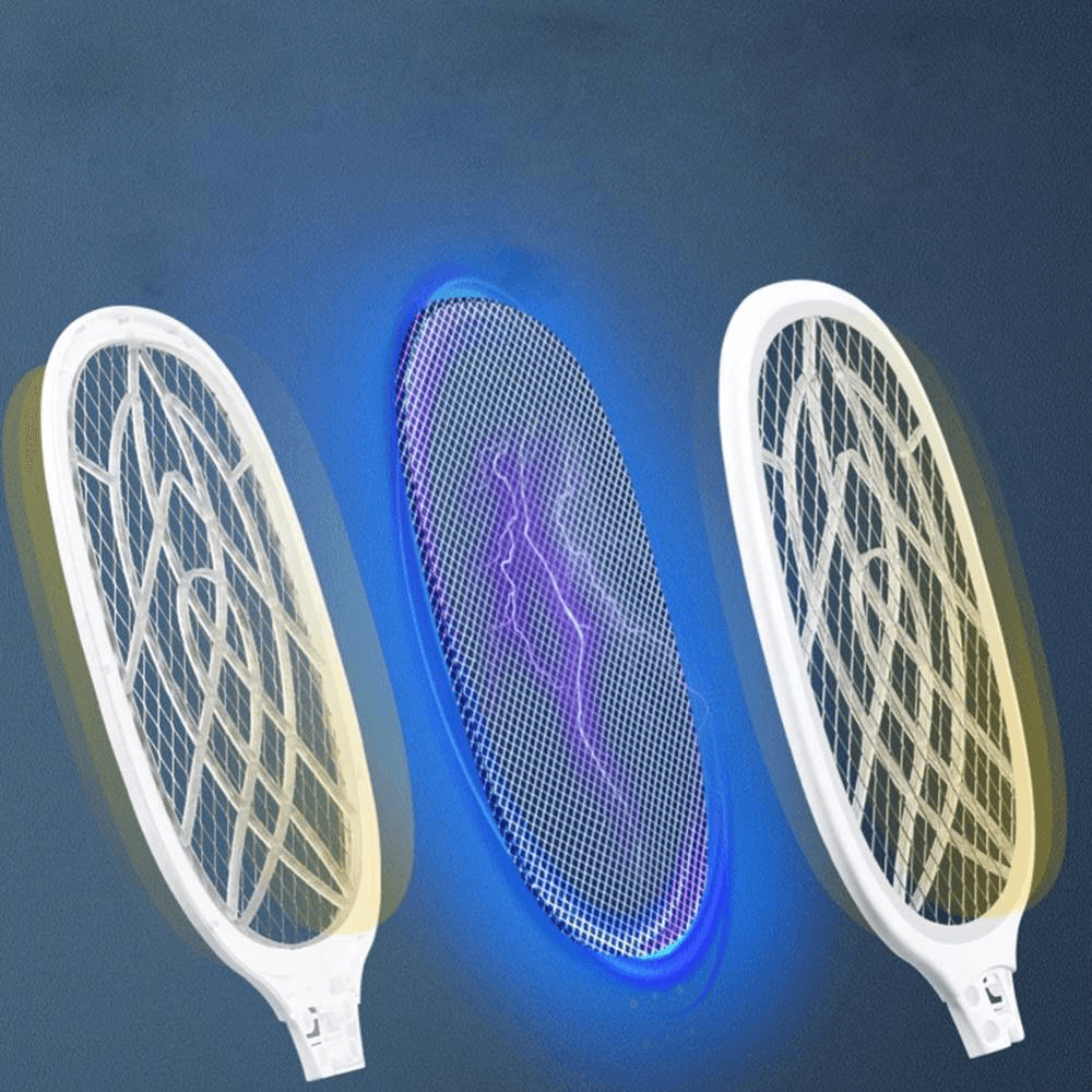 2 in 1 6/10 LED Mosquito Killer Lamp 3000V Electric Mosquito Swatter USB Rechargeable Insect Mosquito Repellent Trap