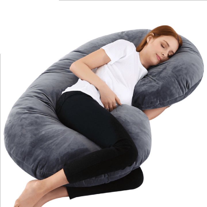 140 X 70Cm Full Body U Shape Pillow Soft Breathable Sleeping Support Pillow for Side Sleepers - MRSLM