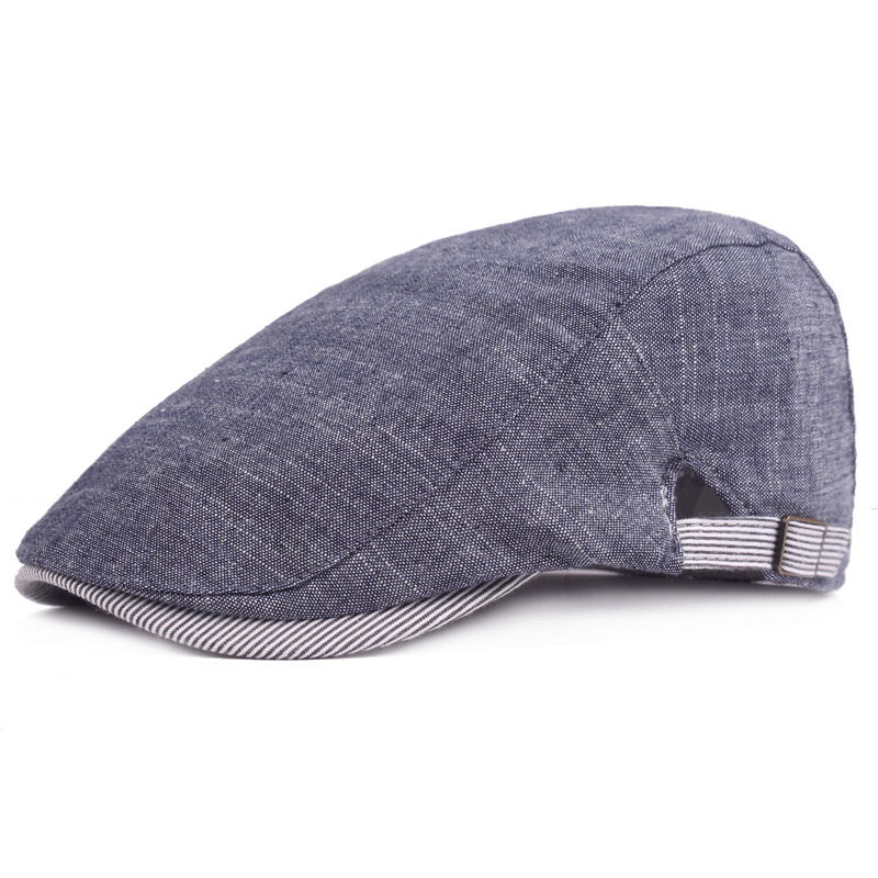 Men'S Cotton and Linen Hat Spring and Summer Thin Breathable Cap