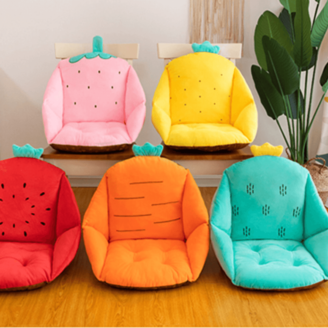 Cartoon Chair Cushion Backrest Waist Support Soft Seat Pillow Mat Home Office Furniture Decoration