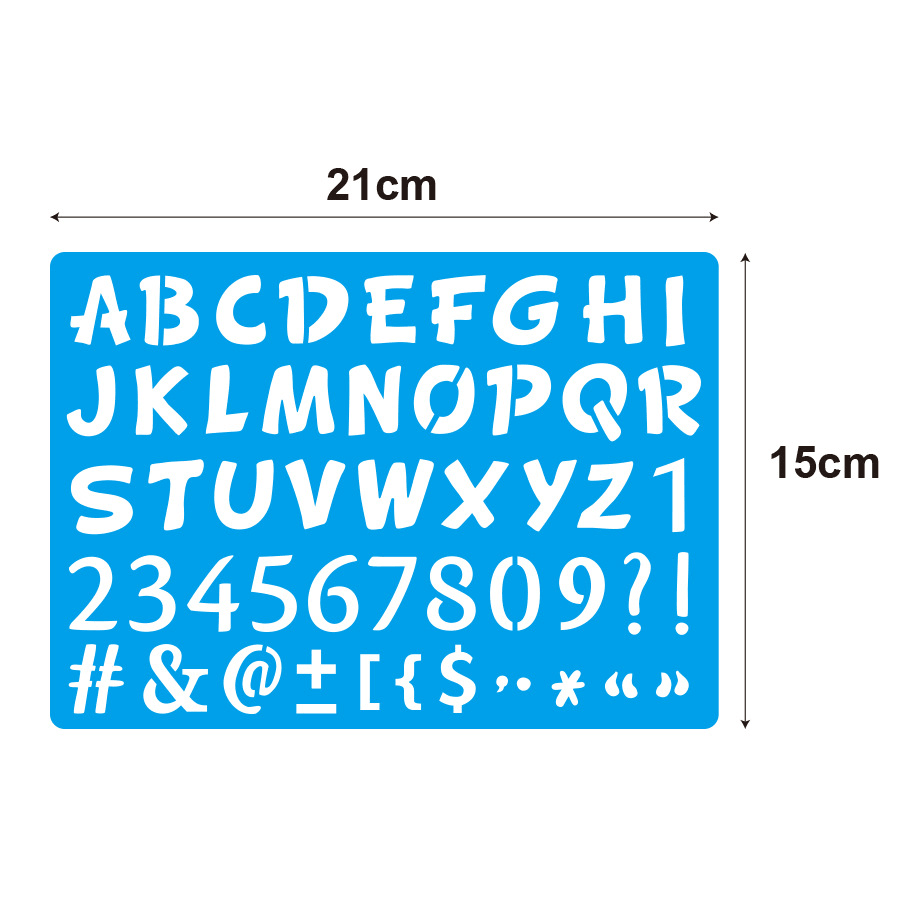 Color English Number Template