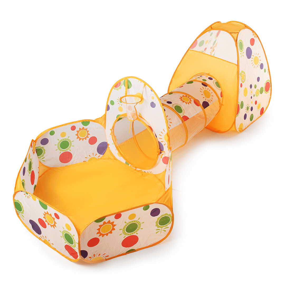 3 in 1 Baby Mini Foldable Play Tent Kids Toddlers Tunnel Ball Pits Pool Set Indoor Outdoor Pop up Playhouse