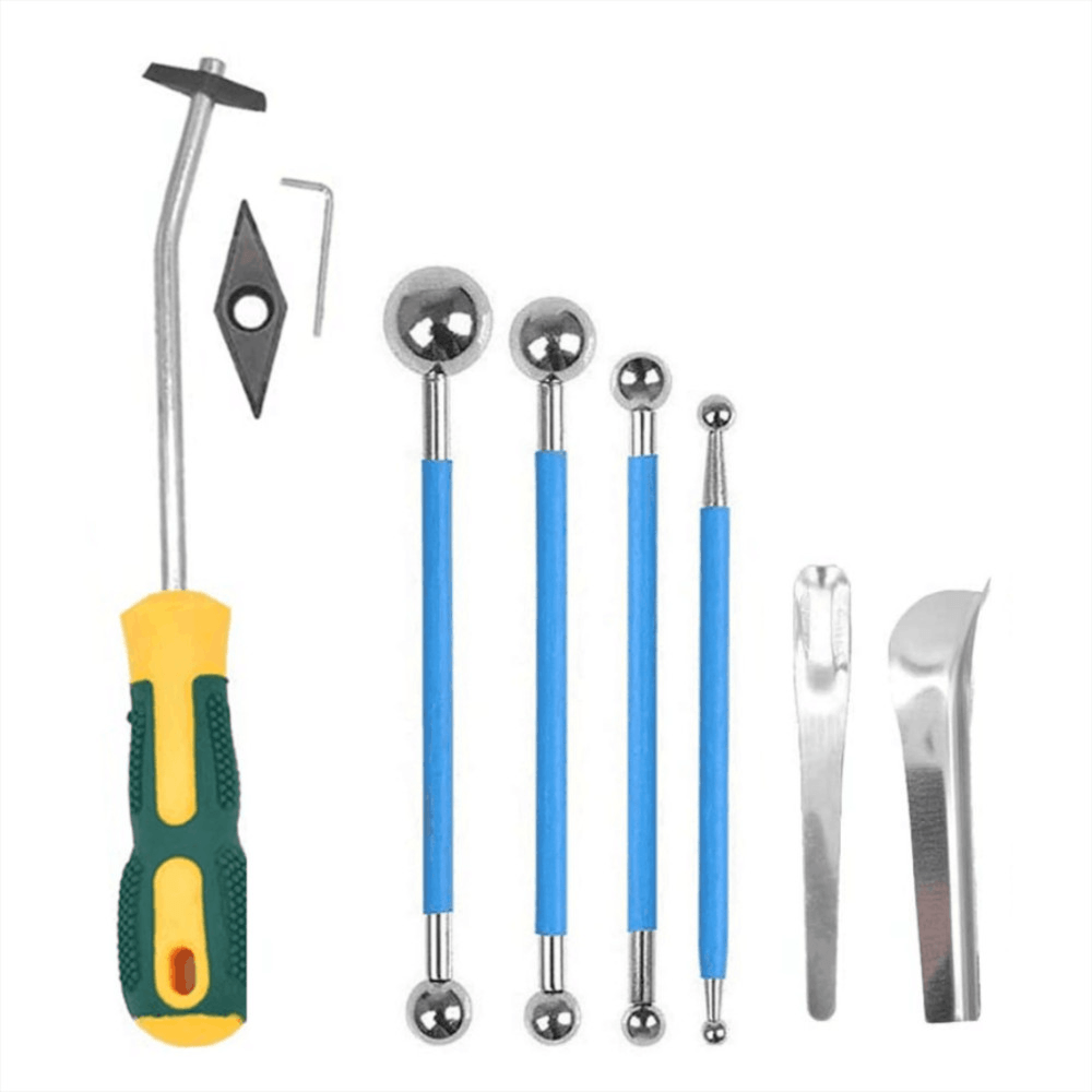 9Pcs Caulking Tool Kit Full Set of Tile Joint Tools Joint Metal Balls for Tile Finishes