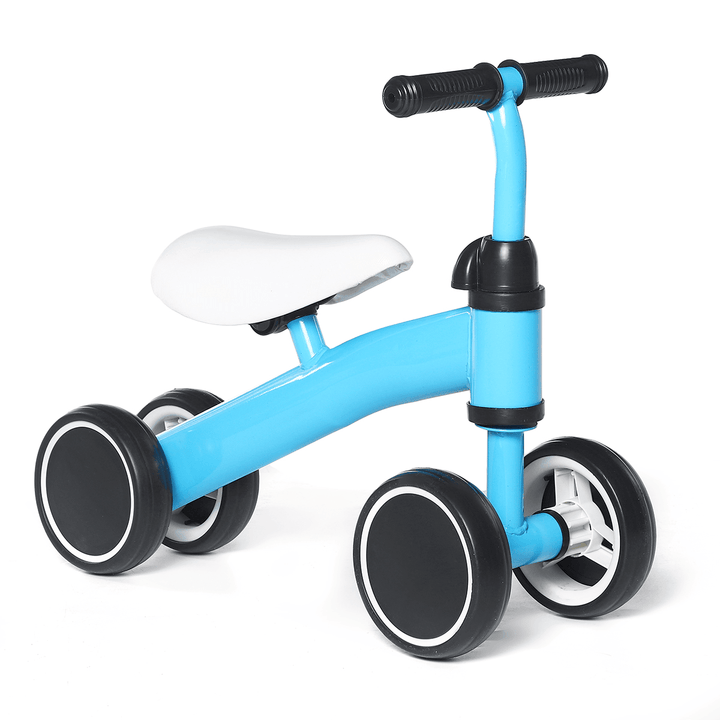 4 Wheel Toddler Kids' Tricycle Baby Kids Push Scooter Walker Bicycle for Balance Training for 18 Mouths to 2/3/4/5 Year Old Boys&Girls