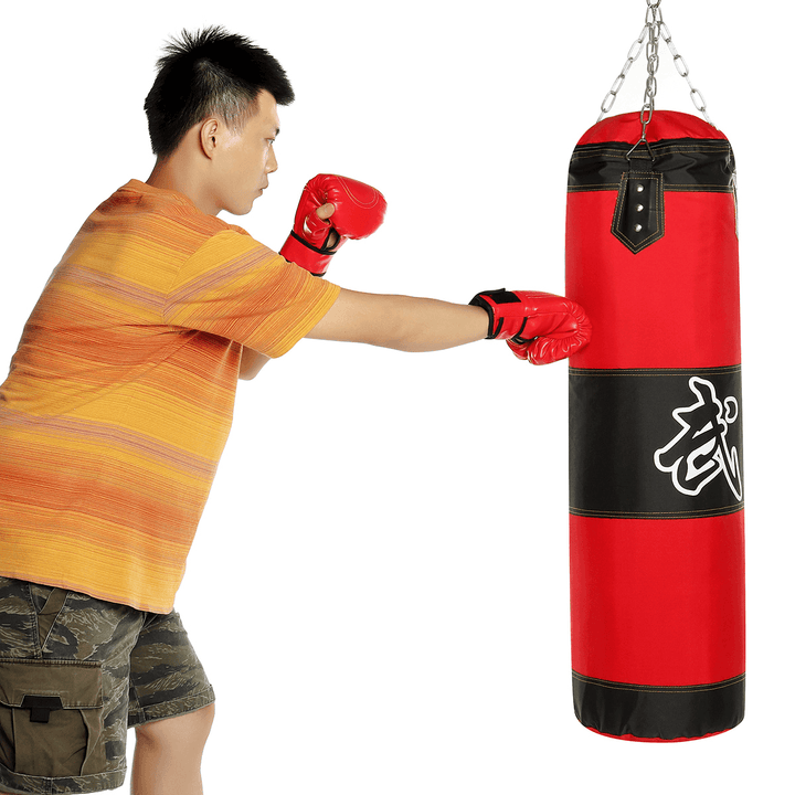 10PCS 60~120CM Heavy Duty Punching Training Bag Kit MMA Boxing Martial Arts Kicking Sandbag with Chain