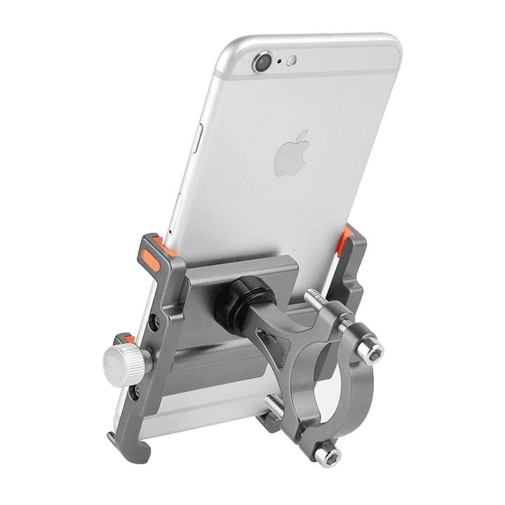 BIKIGHT Aluminum Alloy Bicycle Phone Holder 3.5"-6.2" Adjustable 360¬∞ Rotatable Mobile Phone Bracket Outdoor Electric Scooter Riding Equipment