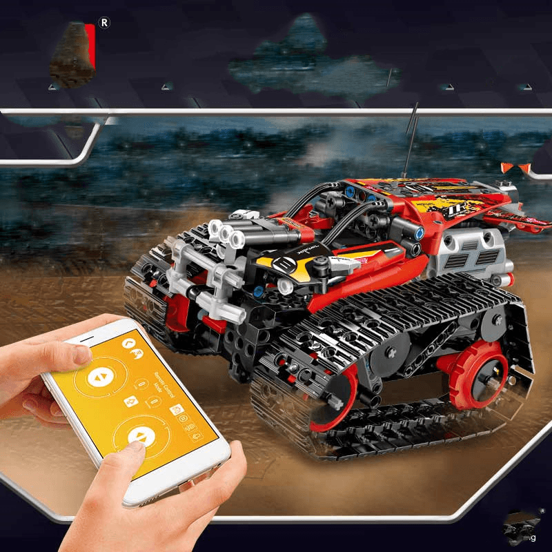 Remote Control Car Tracked Programming Racing Children Assembling