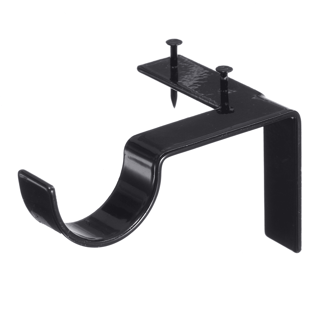 2 Pairs Hang Curtain Rod Holders Bracket into Window Frame Curtain Rod Brackets - MRSLM