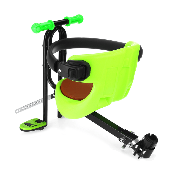 BIKIGHT Bike Baby Seat Safety Kids Saddle Handrail Chair with Foot Pedals Support Back Rest Outdoor Cycling