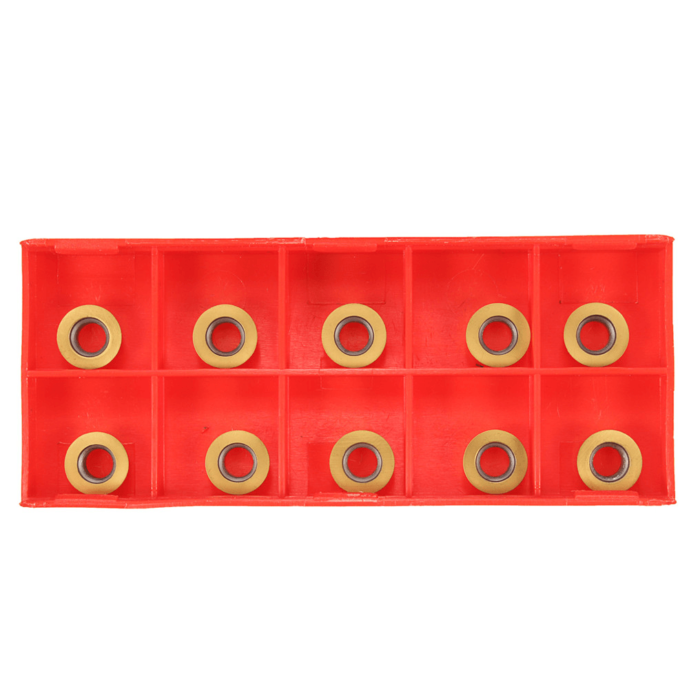 SRAPR1616H10 Face Milling External Lathe Holder with 10Pcs RPMT10T3MO Inserts Turning Tool Set