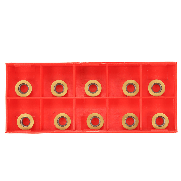 SRAPR1616H10 Face Milling External Lathe Holder with 10Pcs RPMT10T3MO Inserts Turning Tool Set