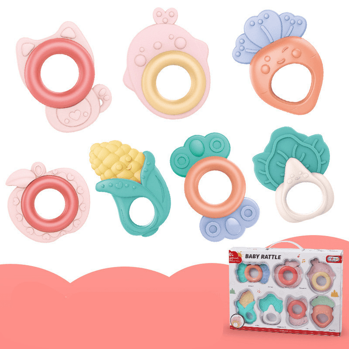 Baby Rattle Plastic Toy Gift Box Set