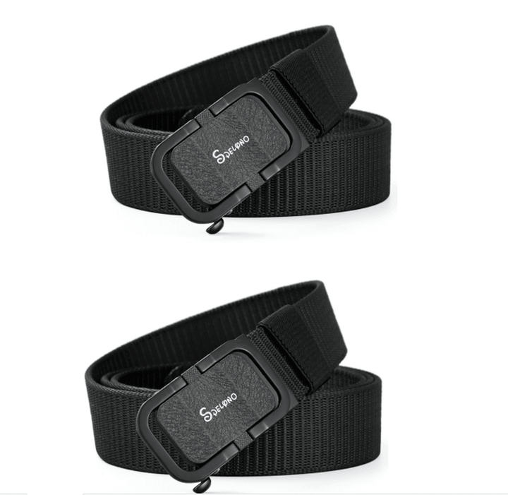 Toothless Automatic Buckle Belt Nylon Canvas Belt Outdoor Casual Pants Belt