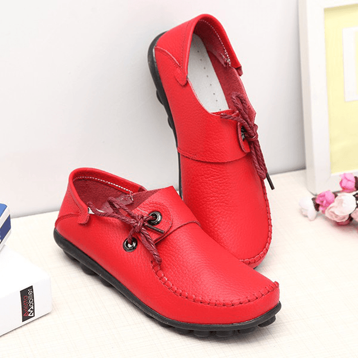 Women Soft Comfortable Leather Flats US Size 5-12