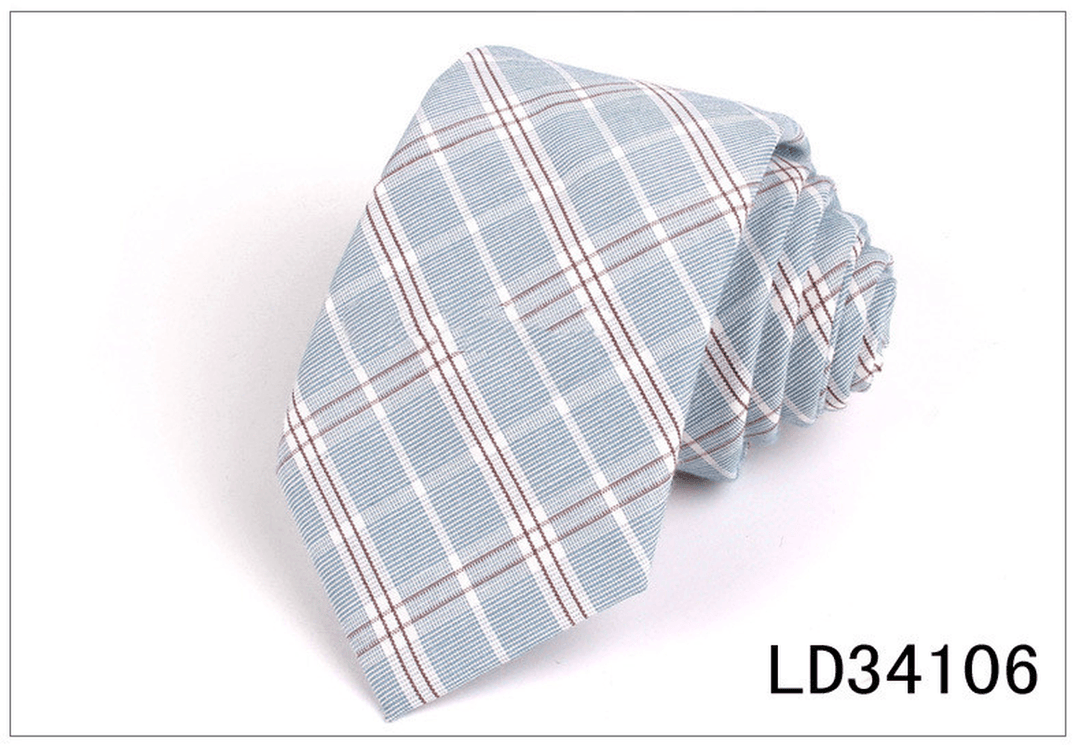 Plaid Series 7Cm Mens Suit Accessories