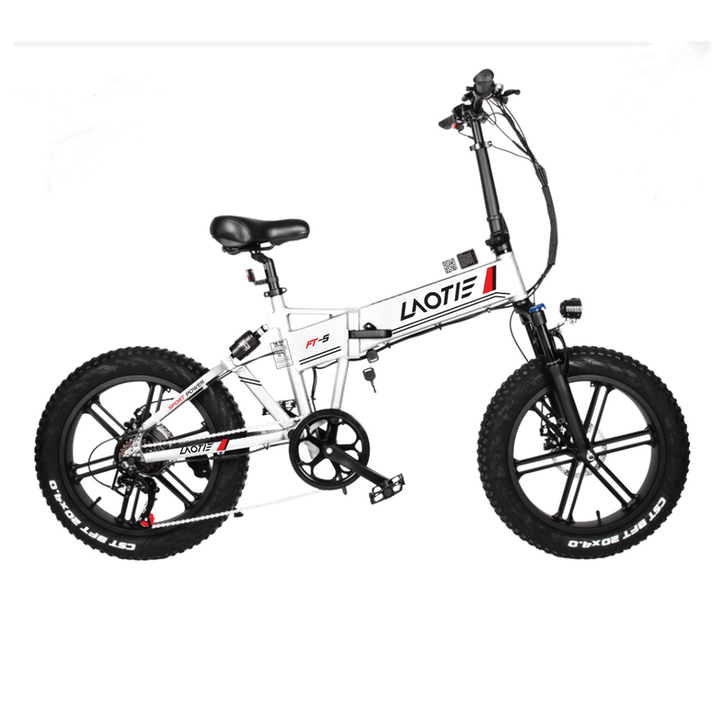 LAOTIE¬Æ FT5 20In Fat Tire 48V 10Ah 500W Folding Electric Moped Bike 35Km/H Top Speed 80-90Km Mileage E-Bike