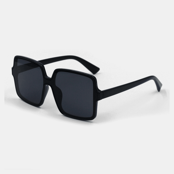 Unisex Square Transparent Full Frame Casual UV Protection Sunglasses