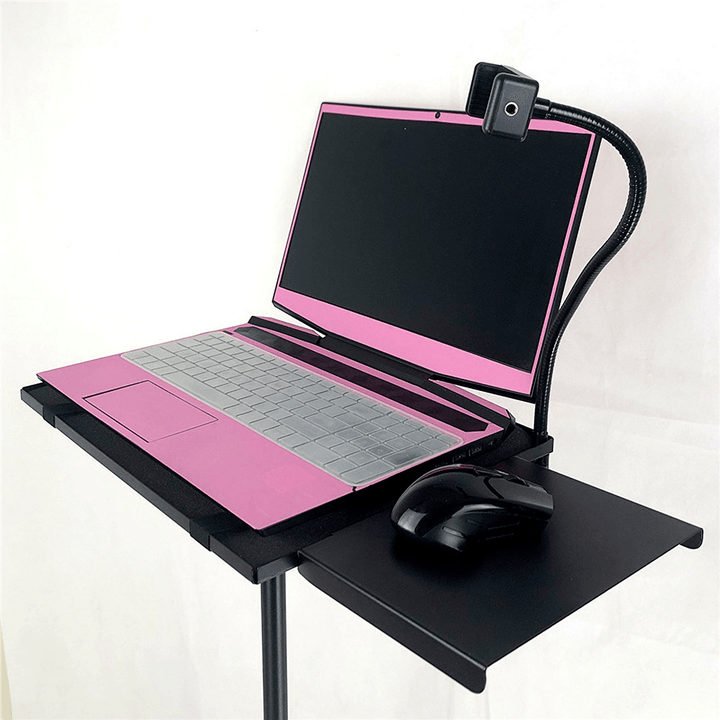 Standing Desk Laptop Floor Tripod Bracket Projector Bracket with Mobile Phone Bracket Office Study Living Room