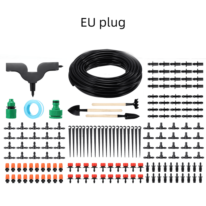 15M Micro Drip Irrigation Kit Drip Uv-Resistant Automatic Irrigation System for Greenhouse Garden Patio - MRSLM