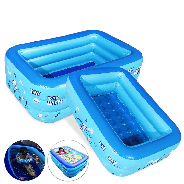 1.2/1.3/1.5M Large Inflatable Anti-Slip Swimming Pool Outdoor Children Paddling Bathtub