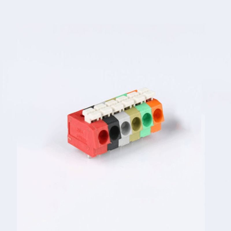 10PCS BEST 6 Pin Plug-In Brass Wire Connector Terminals LED Flame Retardant Terminal Block Connector