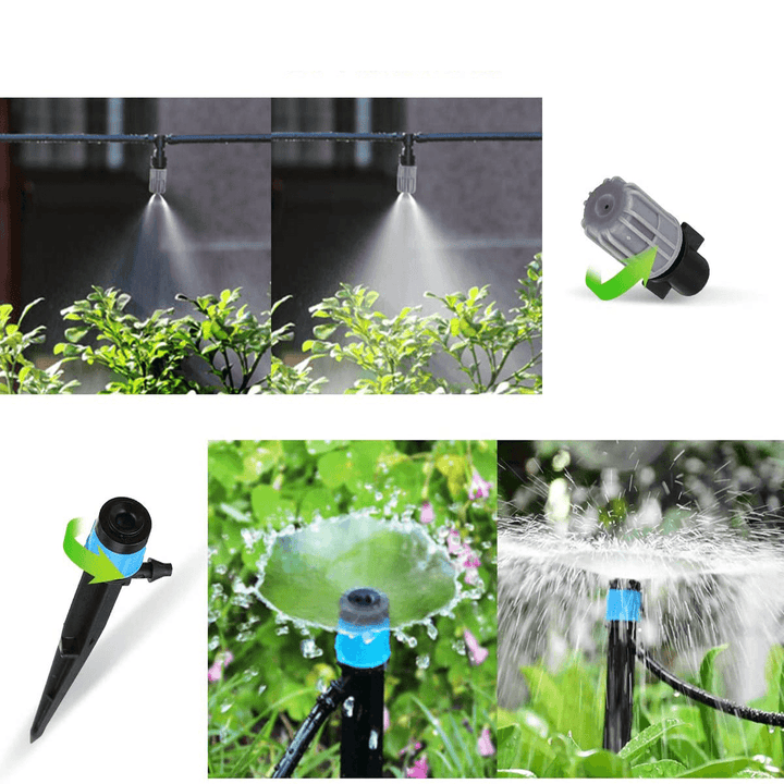 40M Automatic DIY Plant Watering Kit Garden Distribution Tubing Hose Adjustable Nozzle Irrigation System