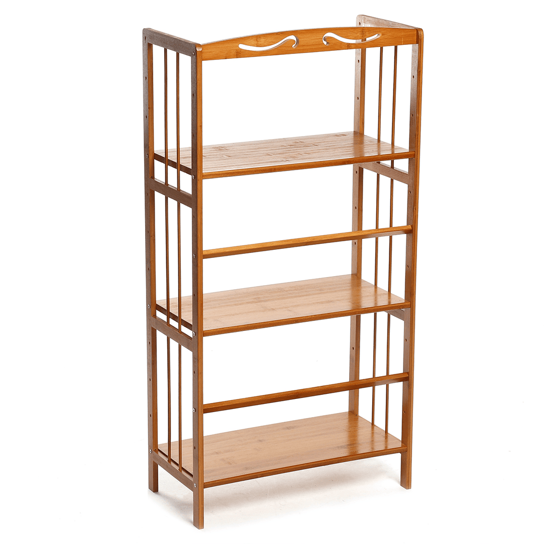 3 Layers 50/70Cm Wood Holder Bookshelf Space Saving Floor Bookcase for Creative Modern Small Home Decoration