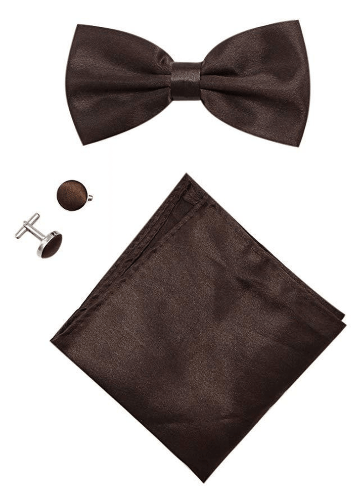 Men'S Scarf and Bow Tie Three-Piece Suit