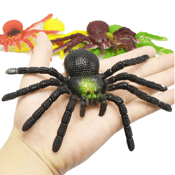 Color Soft Rubber Spider TPR Big Insect Model