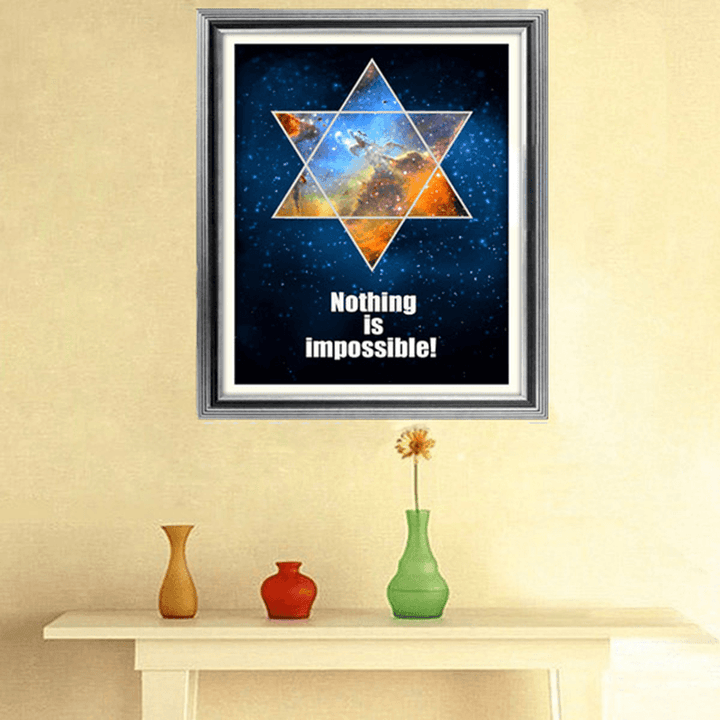 37X50Cm 5D DIY Motivational Sentence Diamond Painting Resin Full Rhinestone Cross Stitch Kit