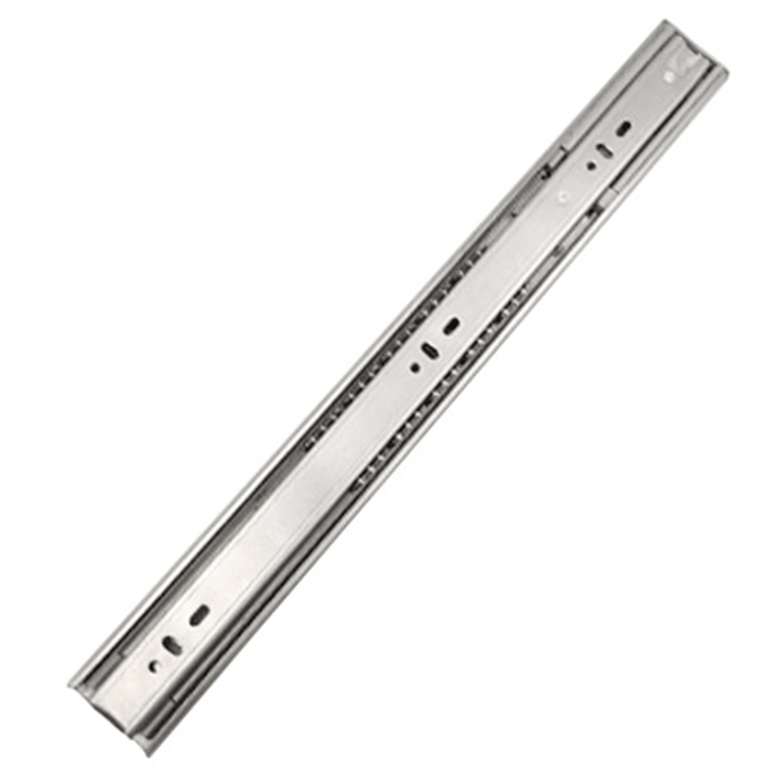 Cabinet Damping Slide Rail Three-Section Rail Thickened Stainless Steel Slide Rail Guide Drawer Buffer Mute Slide Side