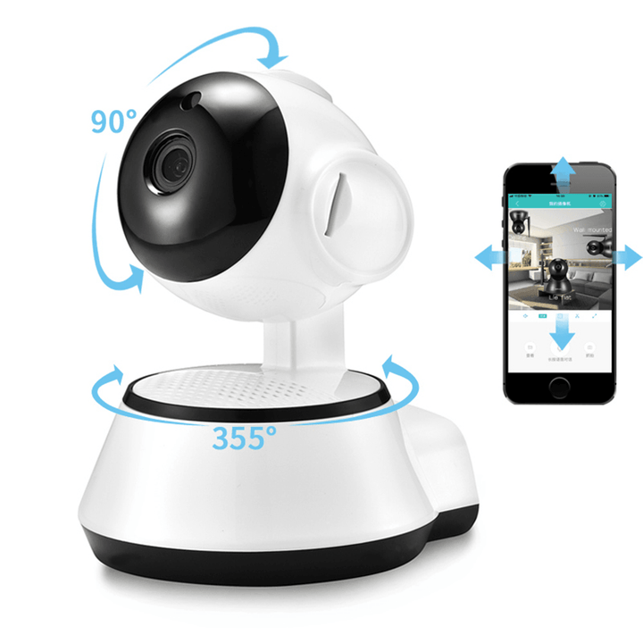 Xiaovv Q6S Smart 360¬∞ PTZ Panoramic 720P Wifi Baby Monitor H.264 ONVIF Two Way Audio Security IP Camera with Moving Detection Night Vision