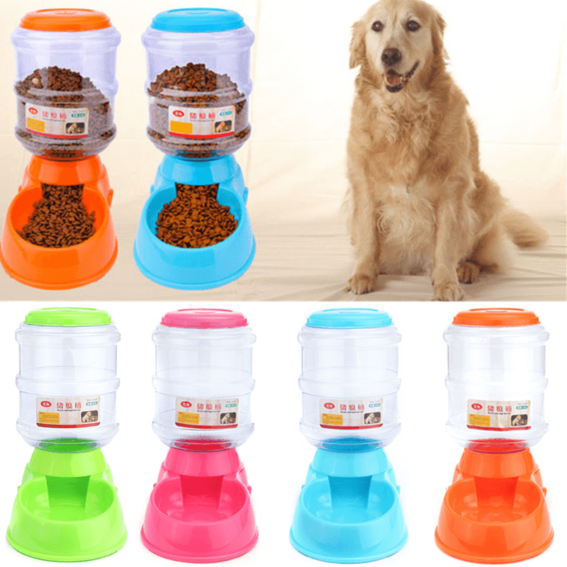 3.5L Automatic Pet Water Food Dispenser Dog Cat Large Feeder Pet Bowl